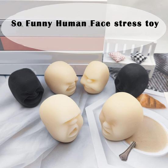 Игрушка-мялка в виде человеческого лица для снятия тревоги и стресса, реалистичная голова для щипков, сенсорная игрушка для подростков и взрослых, мягкий ТПР, успокаивающая игрушка-антистресс для лица