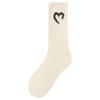 Женские дышащие носки до щиколотки с узором в виде сердца - легкие, эластичные из полиэстеровой смеси