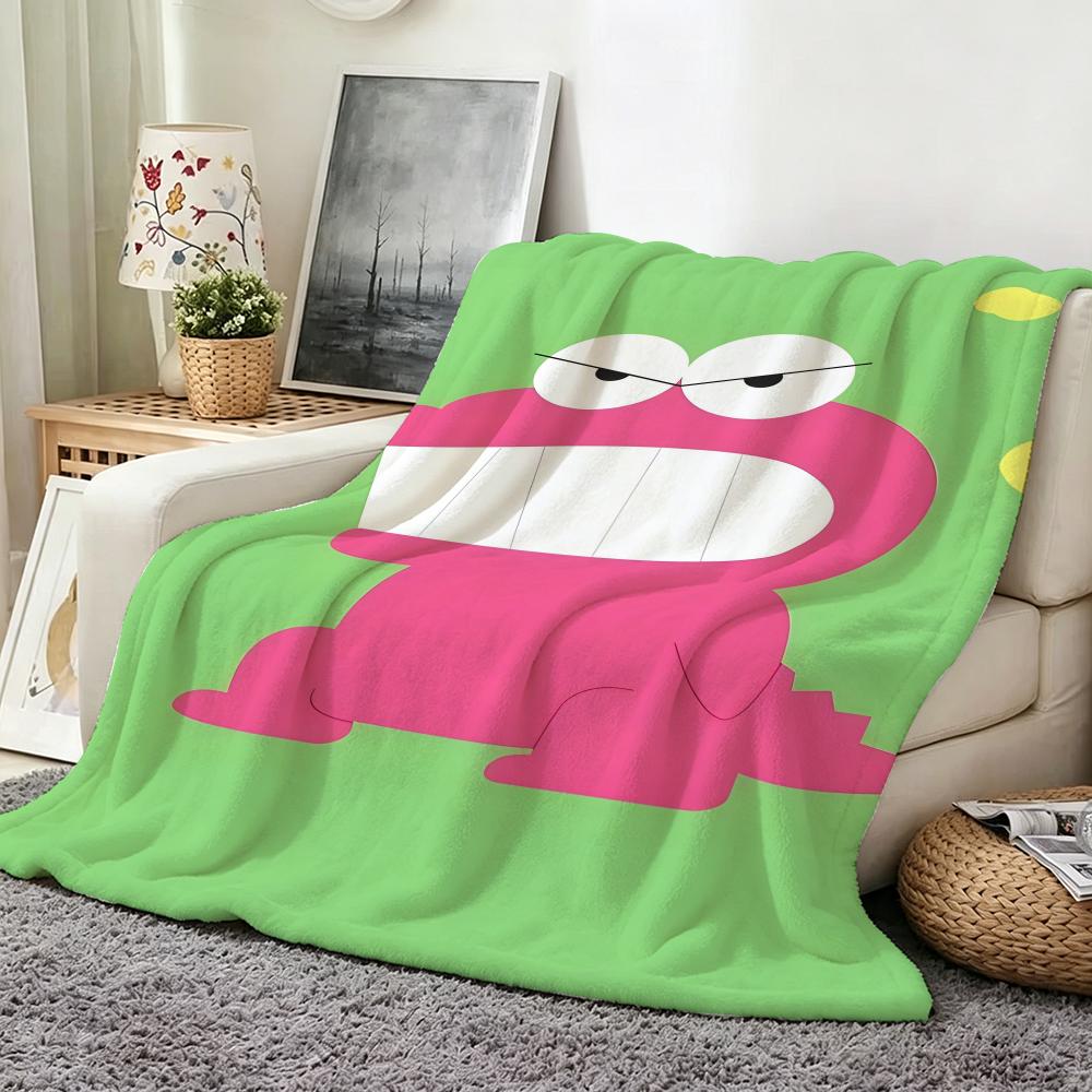 Character C Chocobi Throw hot Flannel Throw Blanket Suitable for Sofa Living Room Bedroom soft