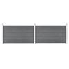 Garden Fence - VIDAXL - WPC 353x106 Cm - Grey - Modular Panels - Rot-resistant
