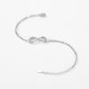 Tancise 925 Sterling Silver Bracelet Jewelry Geometric Bead Chain Link Bracelets Fashion Fine Wedding Gift for Girlfriend Women