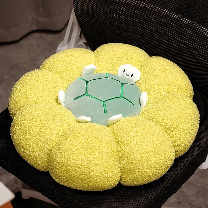 Plush Teddy Toy Animal Cushion Embroidered Design Children Room Nook Reading