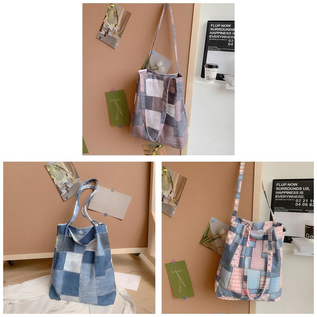 Canvas Tote Bag For Women With Large Capacity And Magnetic Closure For Daily Use