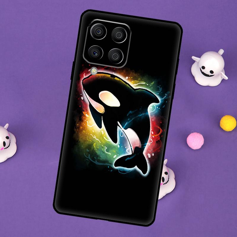 Чехол с акулой и косаткой для Samsung Galaxy M55 M15 M33 M13 M23 M53 M31 M51 M14 M34 M54 M20 M30s M52 M32