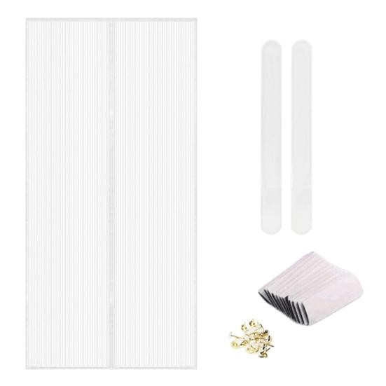 Москитная дверная занавеска, магнитная дышащая застежка, простая установка, магнитный экран, дверной проем, москитная сетка