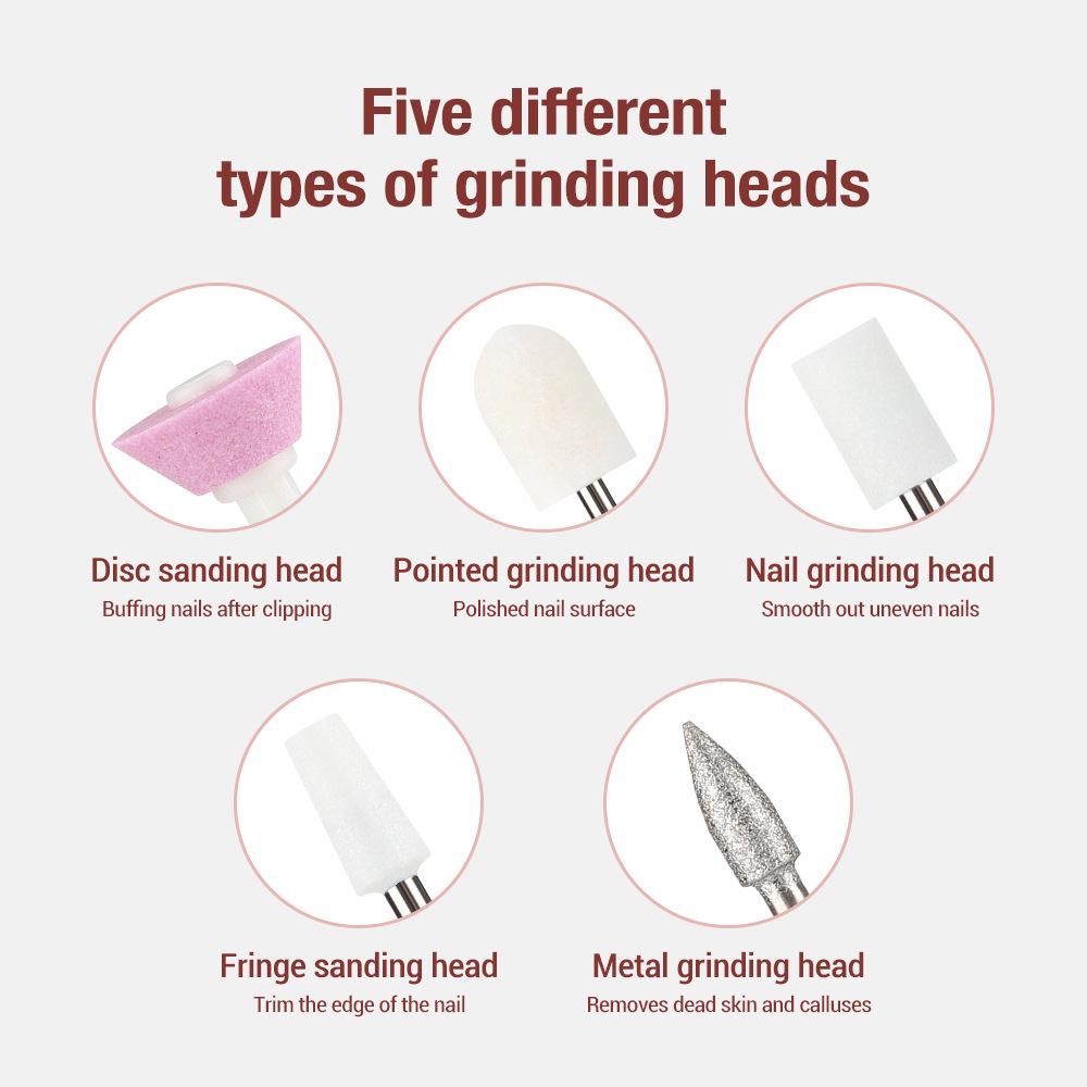 Портативная трехскоростная электрическая пилка для ногтей и средство для удаления кутикулы для нейл-арта