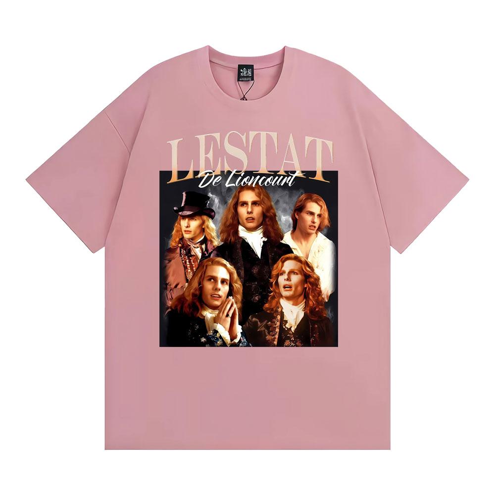 Lestat De Lioncourt Unisex Graphic T Shirt Men Women Clothing Summer Retro Gothic Fashion Tshirt Oversized Cotton Loose T Shirt