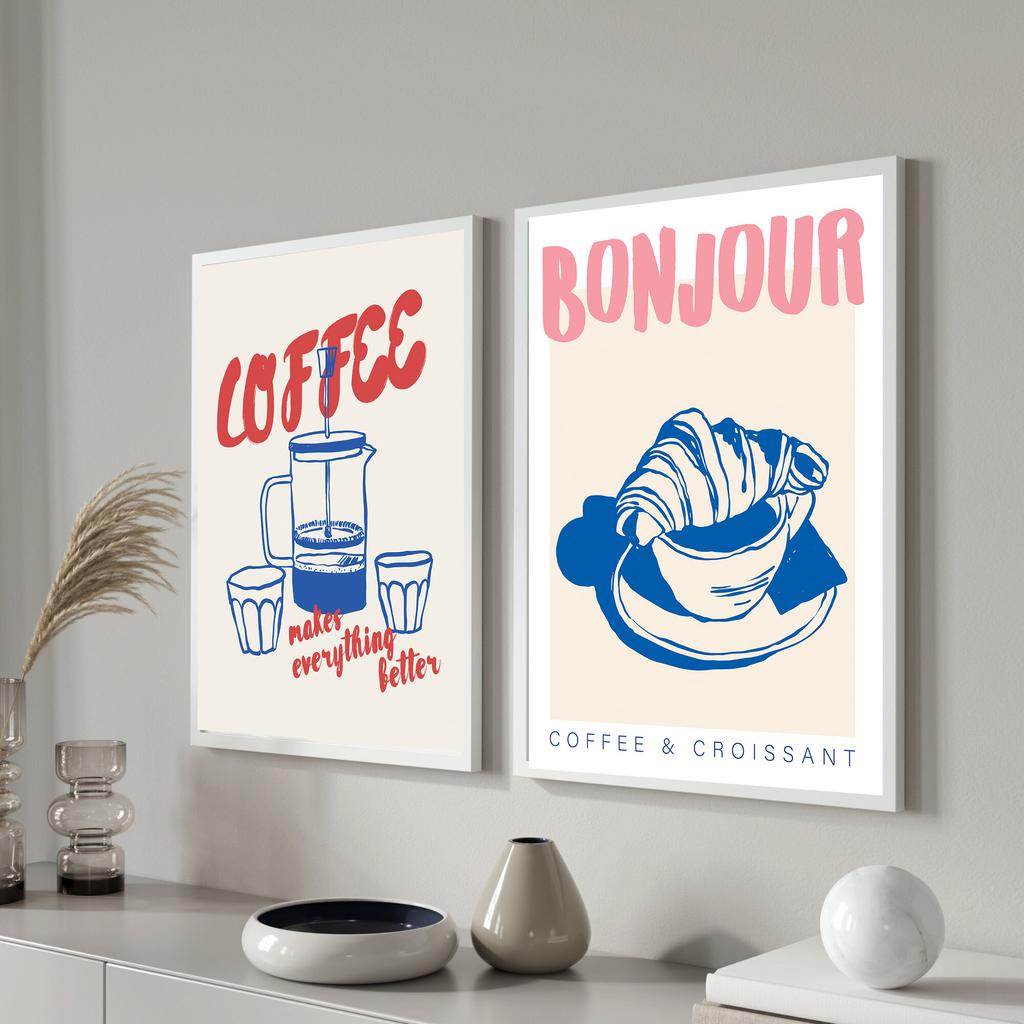 Современные Модные Ретро Винтажные Шикарные Принты на Холсте для Кофе Эспрессо, Настенный Декор, Постер, Картина для Офиса, Кухни, Дома