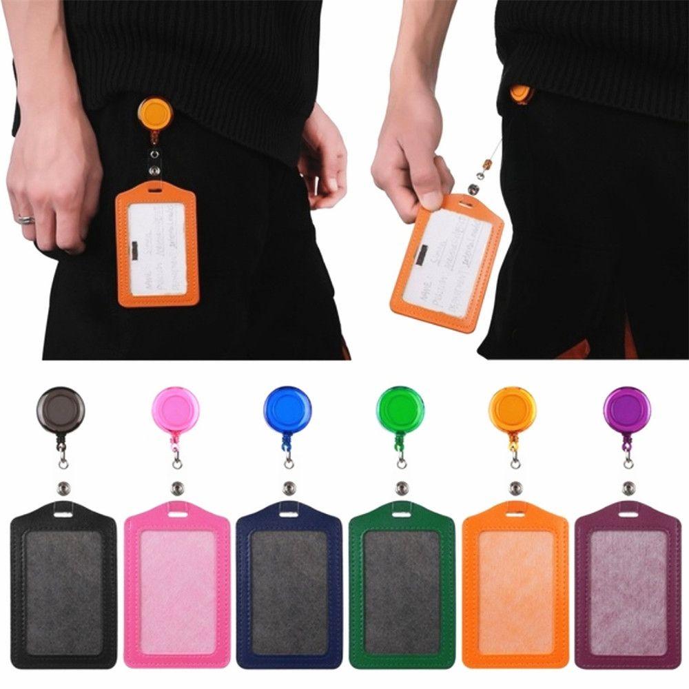 Badge Holder Credit Cards Protector Transparent Card Cover Student Card Sleeves Bus Card Holder