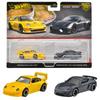 Hot Wheels Premium Porsche 993 718 Cayman GT4 Модели автомобилей для возраста от 3 лет и HRR82 Набор из 2 шт. GT2/Porsche Вверх, Разноцветный,