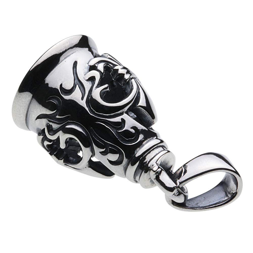 [Сенот] Подвеска-колокольчик с эмблемой лилии [Серебряный аксессуар] p0482