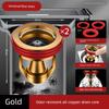 German Anti-Odor Drain Device for Bathrooms, Universal Sewer Anti-Odor Gadget, All-Copper Core Insect-Proof Sealing Cover for Toilets