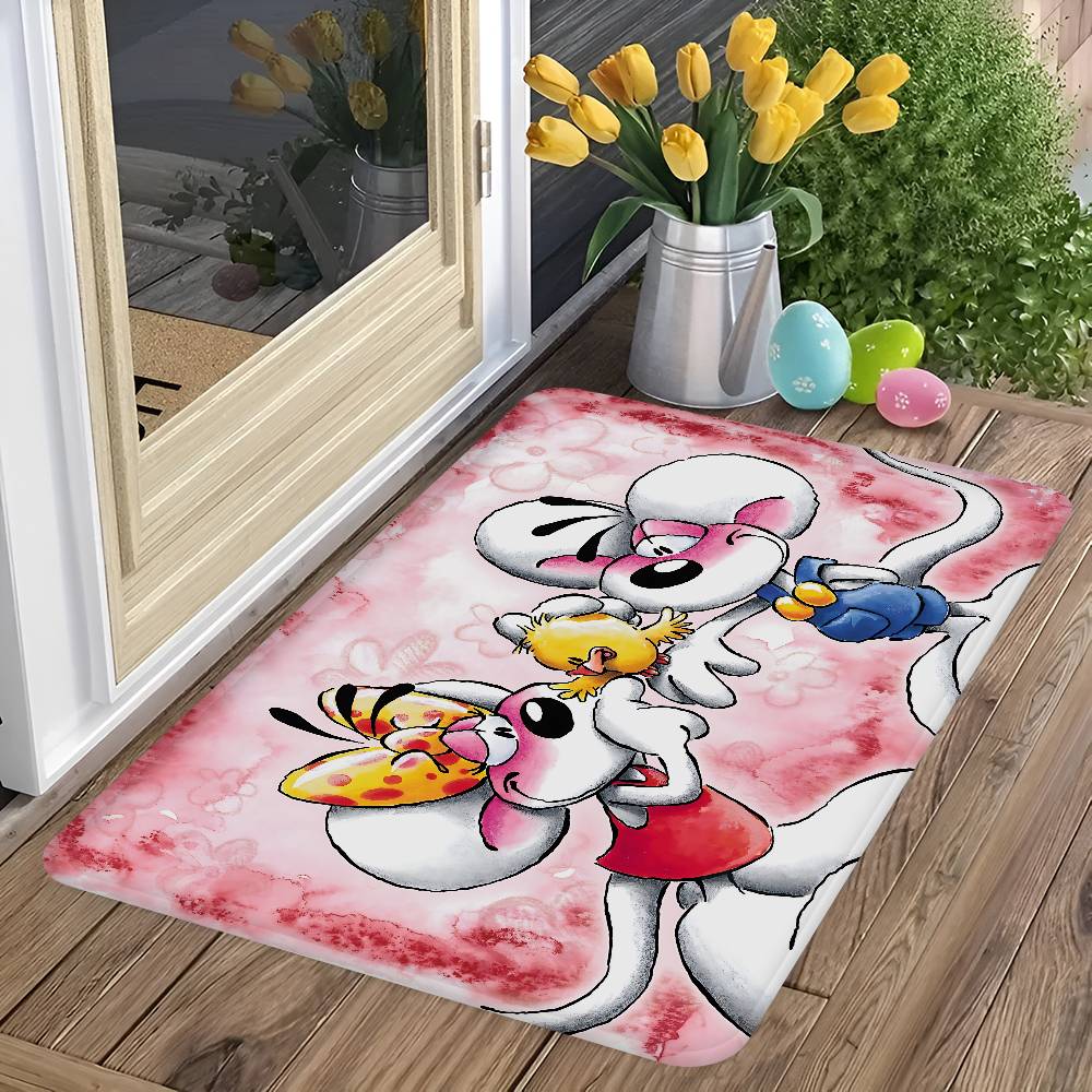 Character D-Diddl Door Mat Washable Non-Slip Living Room Sofa Chairs Area Mat Kitchen Doormat Area Rug