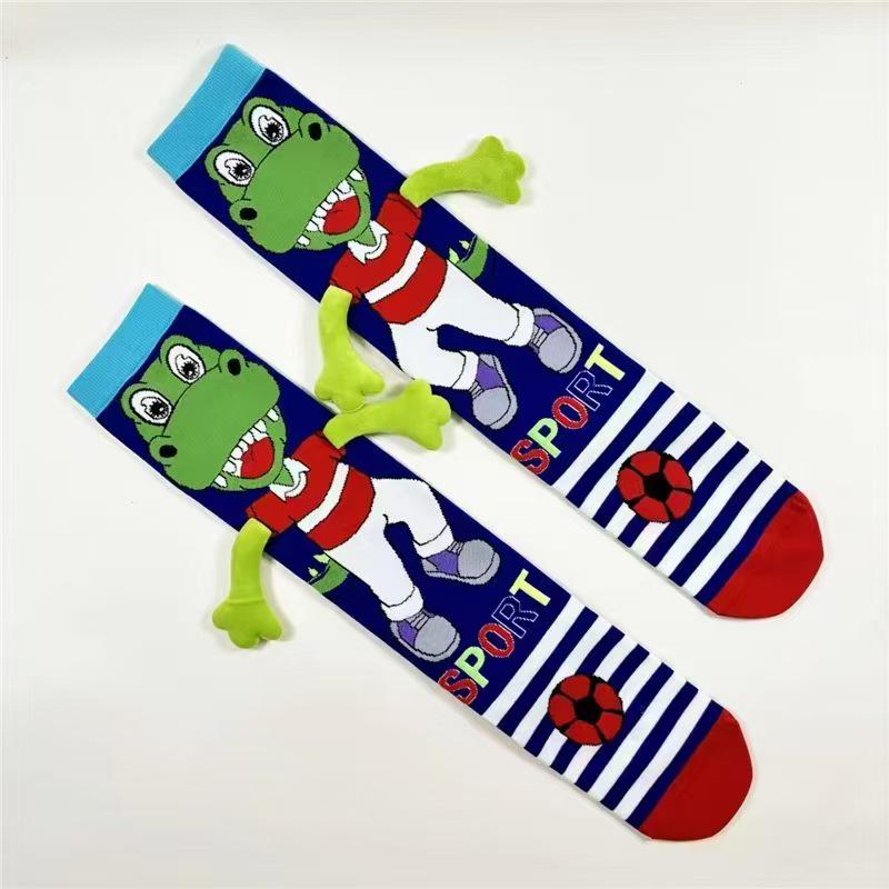 Trendy Cartoon Duck Bow Princess Socks for Girls - Children's Jewelry-Inspired Design