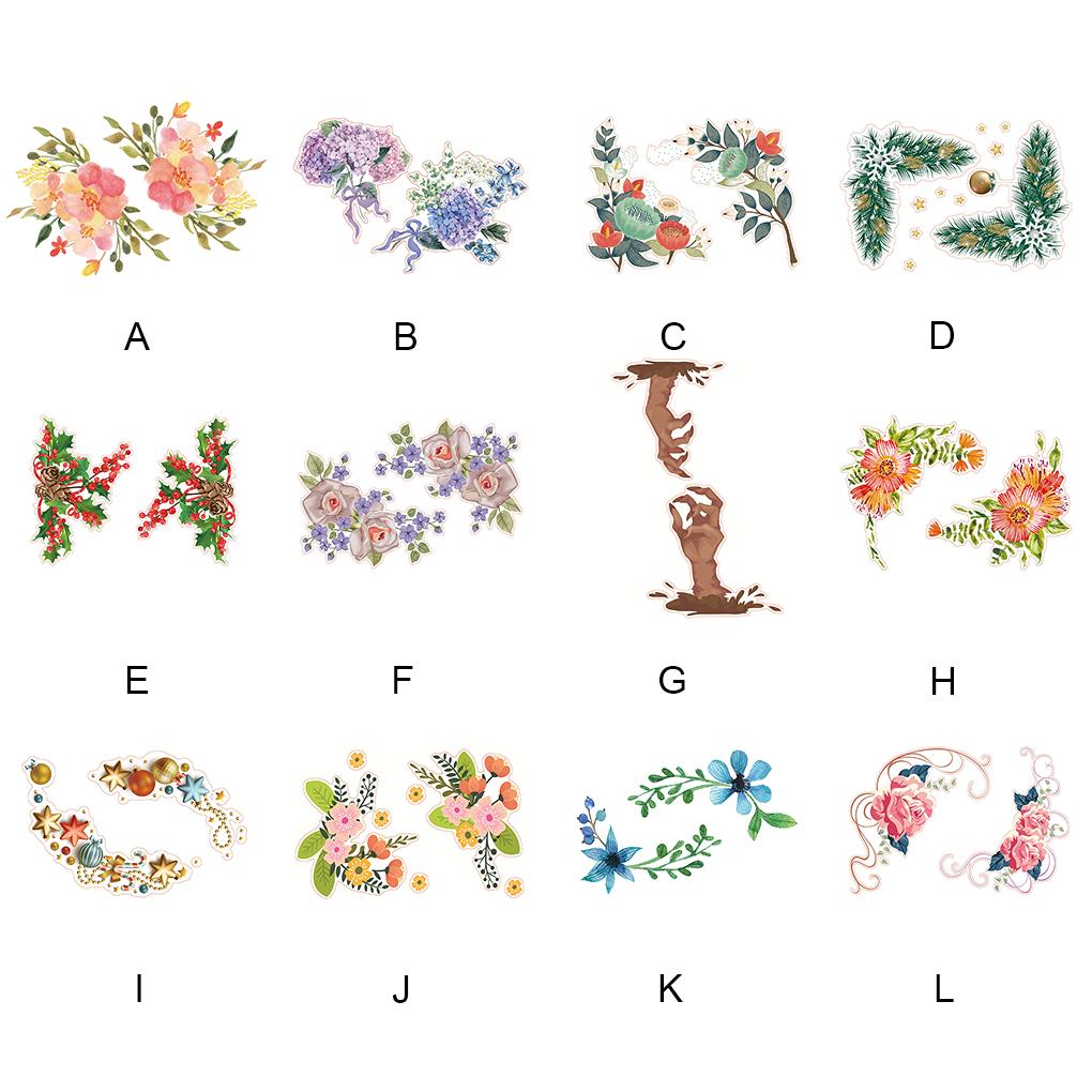 Наклейки Роза Фреска Стиль Красивый Элегантный Холодильник Стикер Стены Стекло Художественное Украшение Туалета Самоклеящиеся Рождество