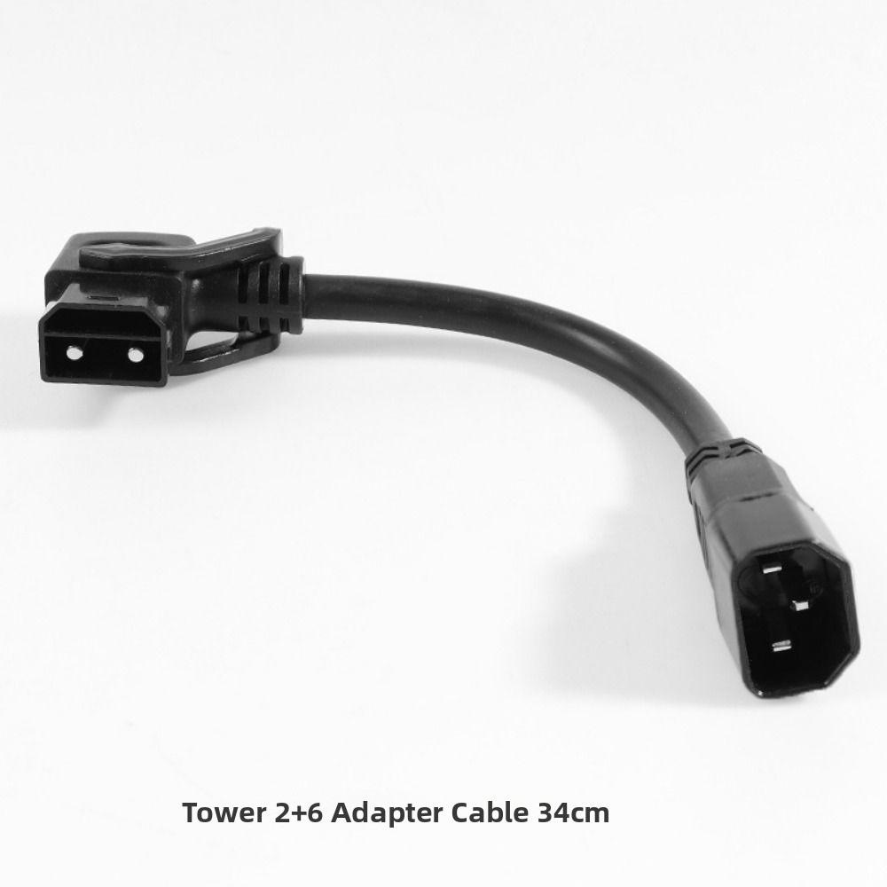Black 2+6 Lithium Battery Charing Wire Electric Vehicle Connector Cable for Tower Battery Cabinet