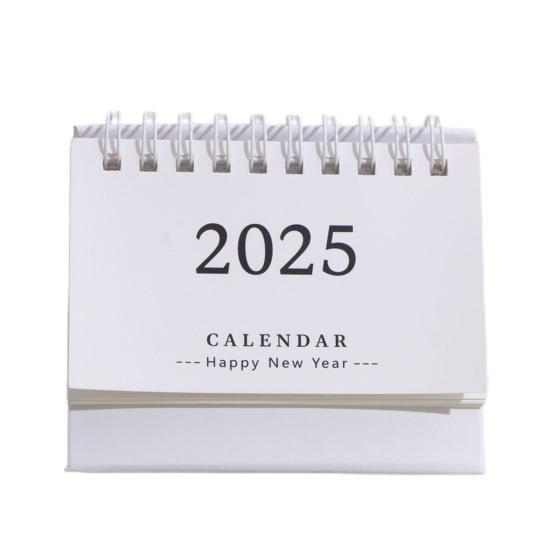 2025 Desk Calendar Flip-top Coil Calendar Schedule Planner To Do List Notepad Time Management Organizer Home Office School Supplies