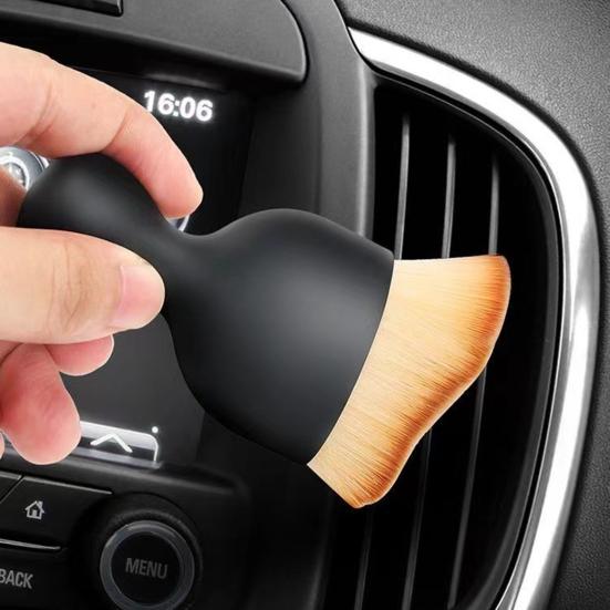 Щетка для детализации салона автомобиля Инструмент для чистки с мягкой щетиной Удобная ручка без царапин Щетка для чистки автомобиля для выхлопных отверстий Скрытая пыль