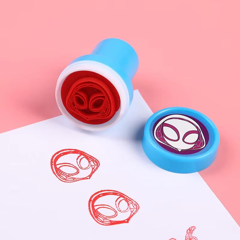 MINISO Spidey Штампы Сувениры для вечеринки Подарки Человек-паук для детей Штампы для детей Мальчики Награды для класса Праздничные принадлежности Украшение