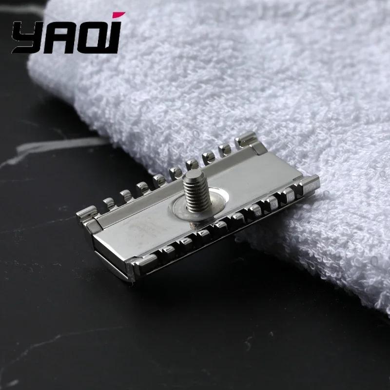 YAQI 1.50 OC Sentinel Ssp Safety Razor Head for Men 316 Stainless Steel Polished Finish with 1.5mm Blade Gap