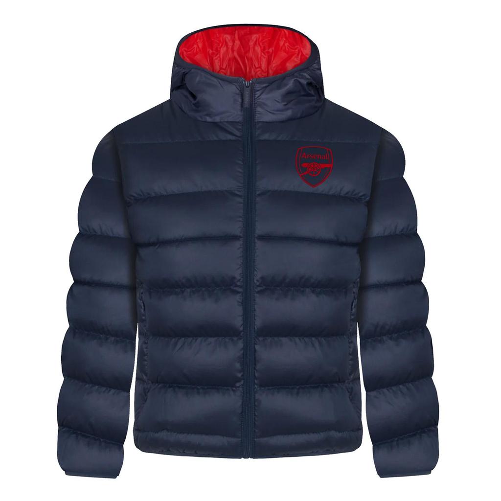 Arsenal FC Boys Crest Quilted Jacket