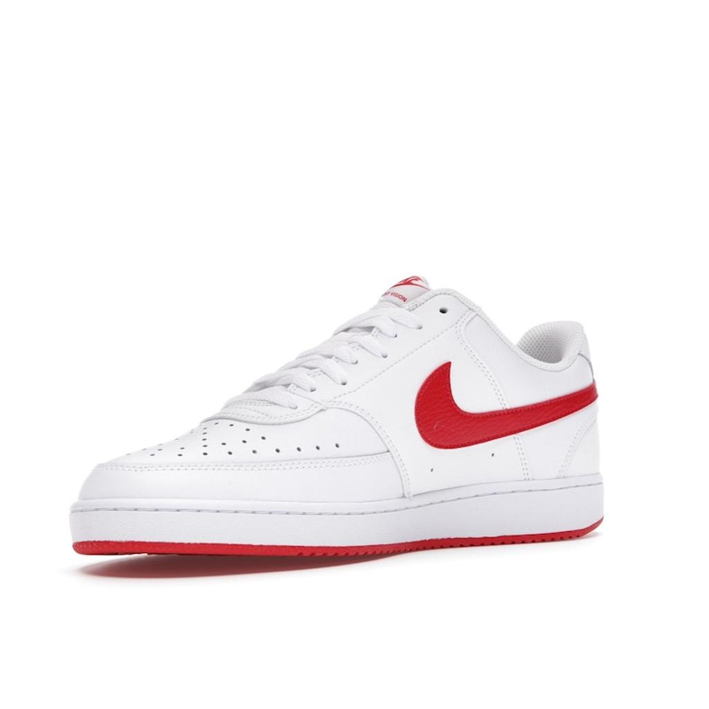 Nike Court Vision Low White University Красные мужские кроссовки CD5463-102