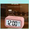 Digital Rechargeable Alarm Clock With Smart Light Sensor Room Decoration Gift