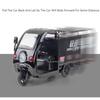 1:24 Express Delivery Tricycle Model Toy Car Metal Diecast Sound Light Pull Back Three Wheeled Motorcycle Decorative Models