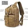 G4Free Body Military Tactical Crossbody Waterproof Chest Bag for and Tactical MOLLE Compatible One-Shoulder Bag, Bag, Bag, Lightweight, Durable,
