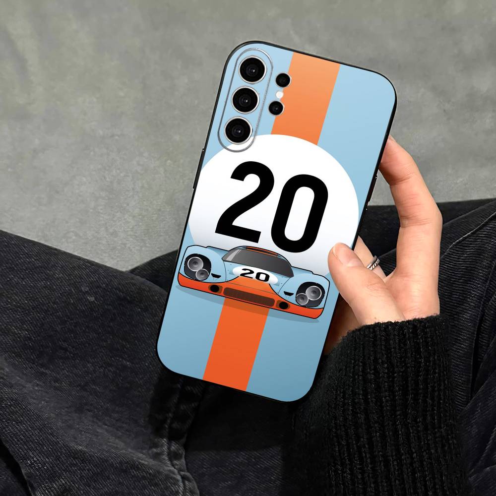 Чехол для телефона Star Ra-cing Car для Samsung S25, S24, S21, S22, S23, S30, Ultra, S20, Plus, Fe, Note, 10, 9, 5G Черная крышка