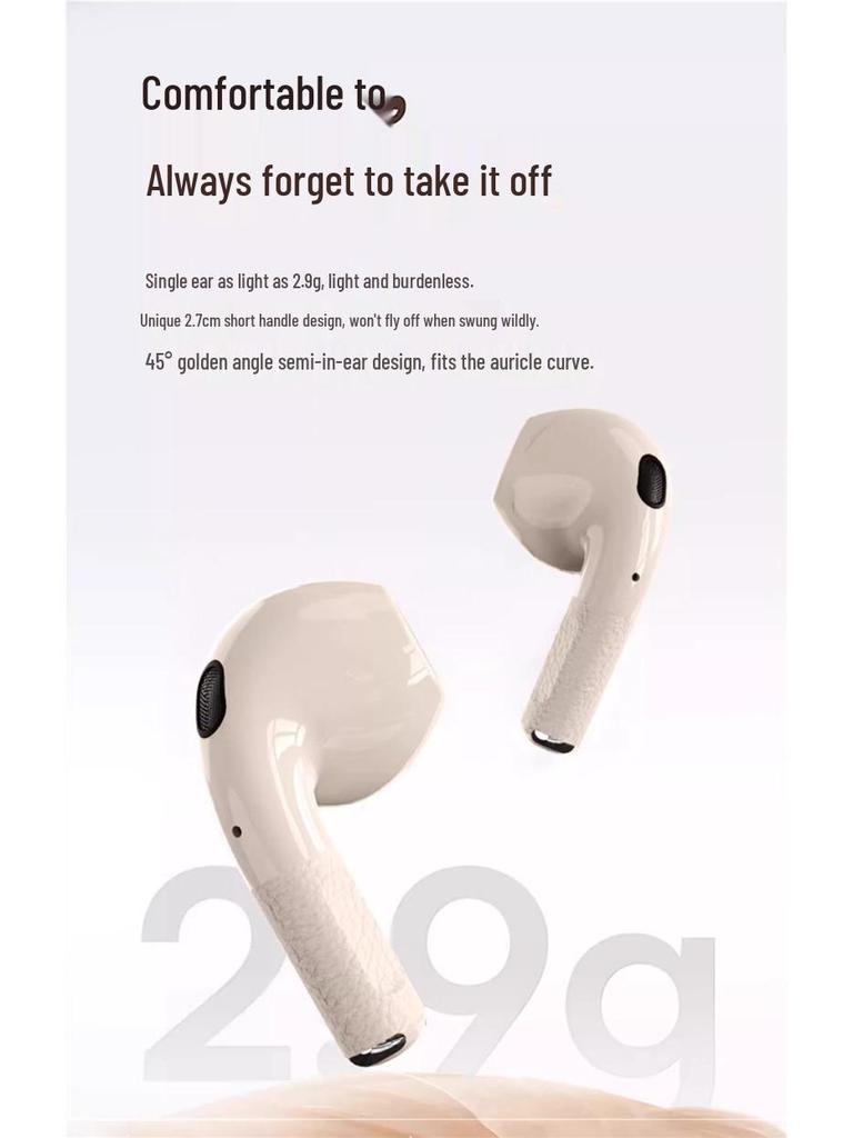 2024 Noise Cancelling True Wireless Earbuds for Sport & Gaming - High Sound Quality, Compatible with Xiaomi & Apple.