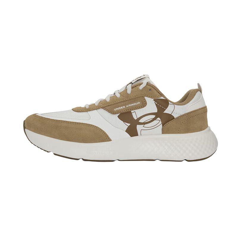 Under Armour Кроссовки Decoy Lu из износостойкого материала, низкие, повседневные, мужские, белые с коричневым, 3028612-114