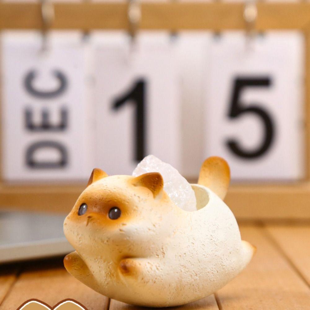 Cute Cat Swinging Ornament Creative Miniatures Figurine Crafts Cat Statue  Bedroom