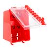 Wall Mount Lock Box 8 Hole Positions Hanging Locks Keys Combination Box with Transparent Panel