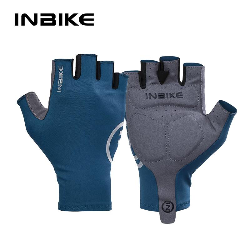 Inbike Cycling Gloves Spring and Summer Half Finger Shock Absorption Non Slip Outdoor Sports Road Bicycle Short Finger Men and Women