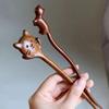 Китайские сандаловые палочки для волос вилки ретро стиль ручная работа резные заколки цветок животные дизайны палочки для еды стиль женские