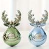 1 Набор из 3 рождественских украшений, Рождественские шары, Рождественские шары с оленями, Украшения для рождественской елки, Расписанные вручную рождественские шары
