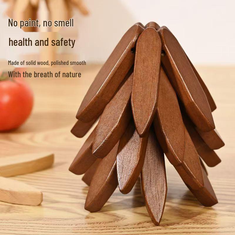 High-End Solid Wood Insulated Placemat: Creative Anti-Scald Coaster and Bowl Mat