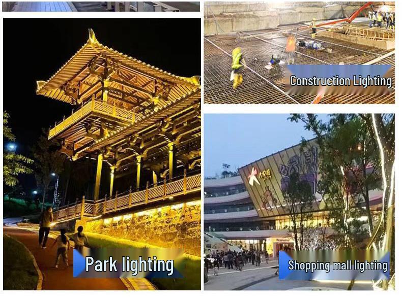 Светодиодный мощный уличный водонепроницаемый прожектор: Сверхъяркий стадионный прожектор для строительных площадок