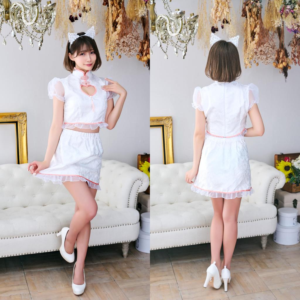 Clearstone Royal China Cosplay Halloween Cat China Sweet Women's Medium White