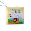 Three-Dimensional Baby Cloth Book Early Education Toy 4 Pages 8 Sides English Palm Book Animal Clothing Cognitive Baby Cloth Book