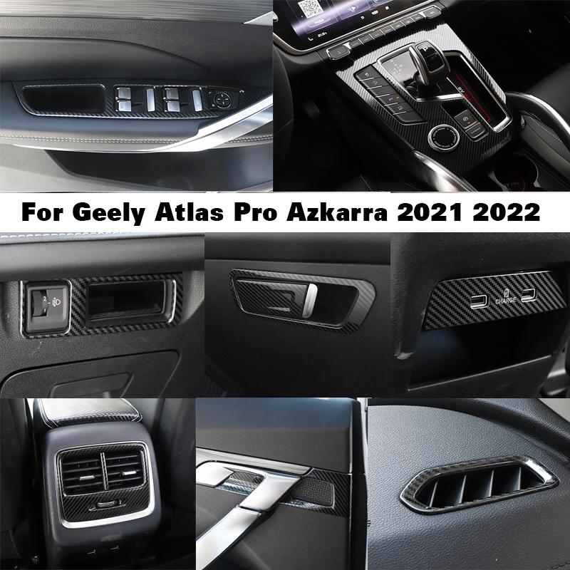 Для Geely Atlas Pro Azkarra Приборная панель автомобиля, стойка, вентиляционное отверстие, рамка, наклейки, автомобильная рама, оконная панель, вентиляционное отверстие