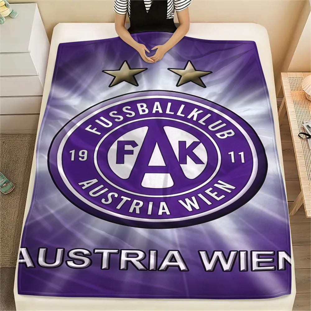 FK Austria Wien Print FlAannel Blanket, High quality Comfortable for All Seasons, Home Decor, Warmth and Comfort
