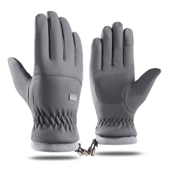 1 Pair Riding Gloves Non-slip Keep Warm Soft Simple Cold Winter Men Sports Motorbike Bicycle for