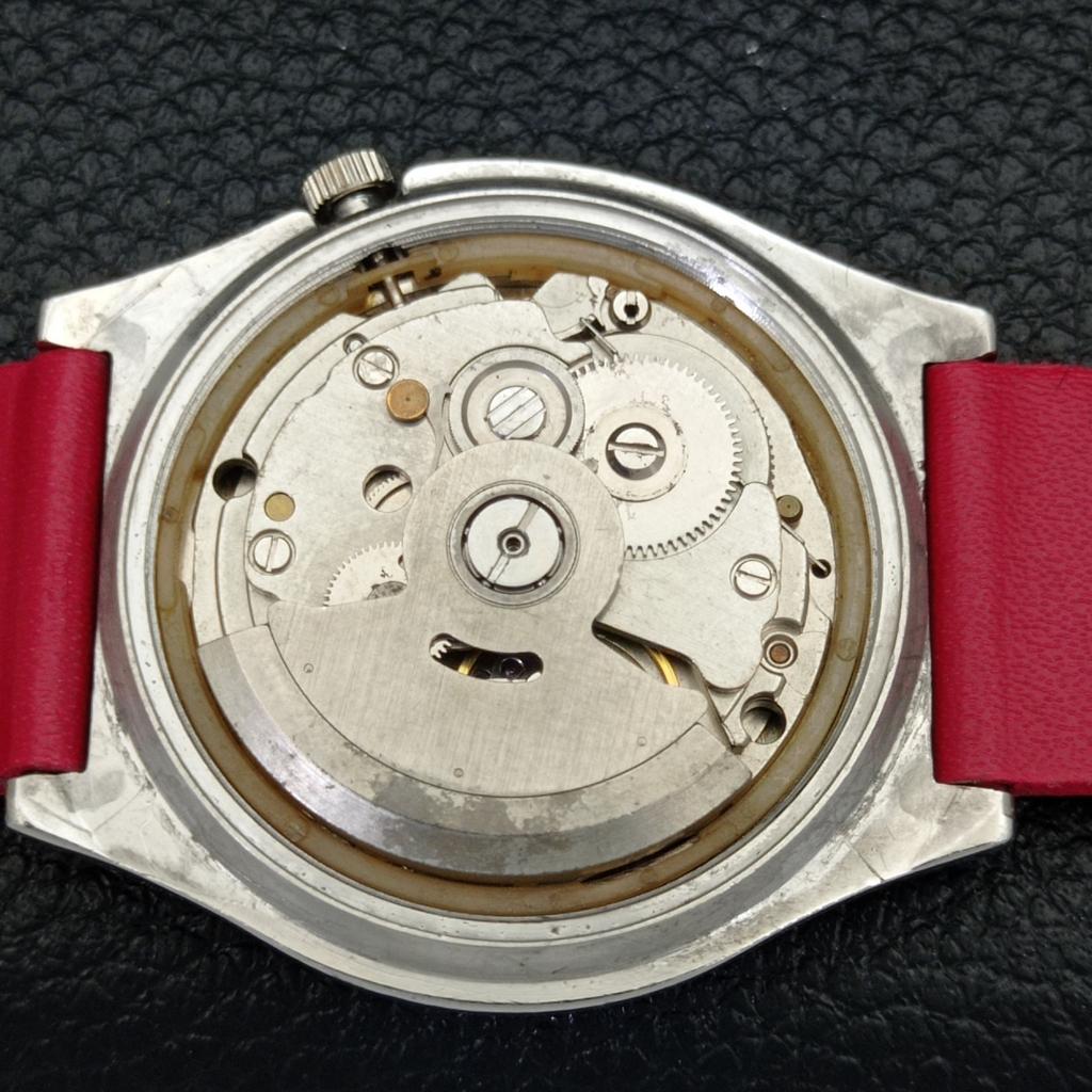 ПОДЕРЖАННЫЕ ВИНТАЖНЫЕ ЧАСЫ SEIKO 5 АВТОМАТИЧЕСКИЕ ЯПОНСКИЕ МУЖСКИЕ ЧАСЫ С ЦИФЕРБЛАТОМ КРАСНОГО ЦВЕТА a434949-2 R122-a434949