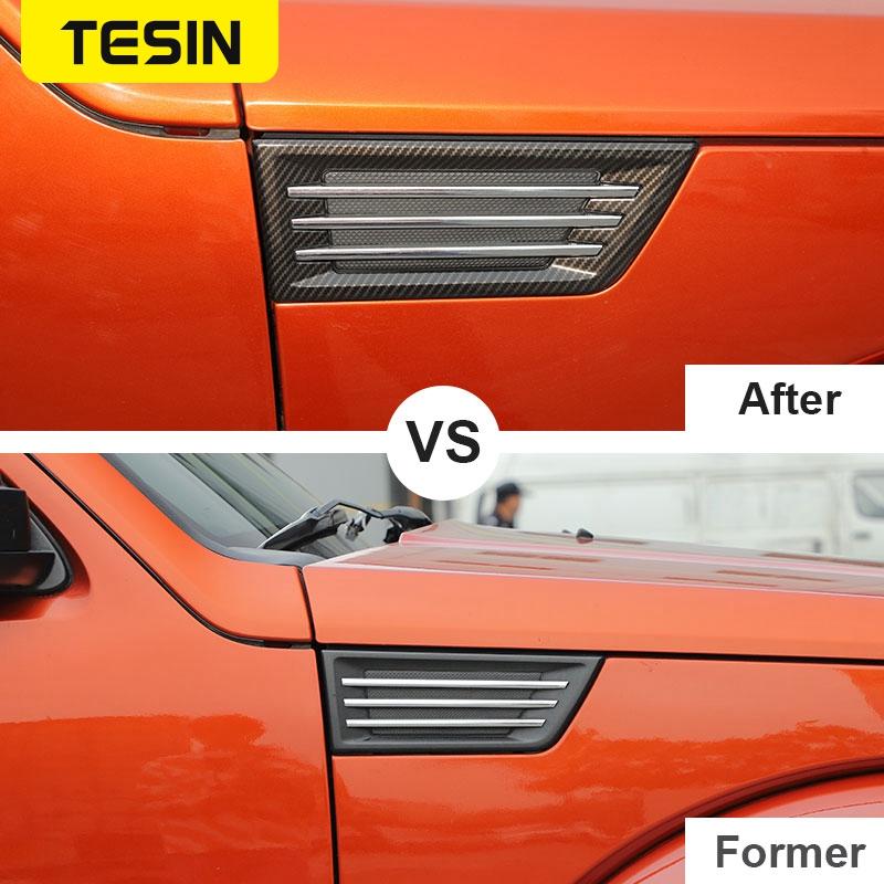 TESIN ABS углеродное волокно автомобильное украшение на крыло для Dodge Nitro 2007 2008 2009 2010 2011 2012 Внешние аксессуары