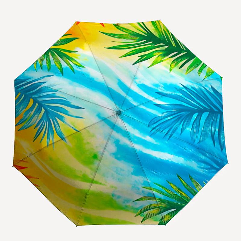 1pc Tropical Beach Automatic Open/close Folding Umbrella, Compact Portable Travel Umbrella, Cute Umbrella, Durable Construction yy260328016