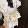 New Fashion Bow Fresh and Beautiful Niche Pleated Armpit Bag Casual Versatile Single Shoulder Messenger Bag Women
