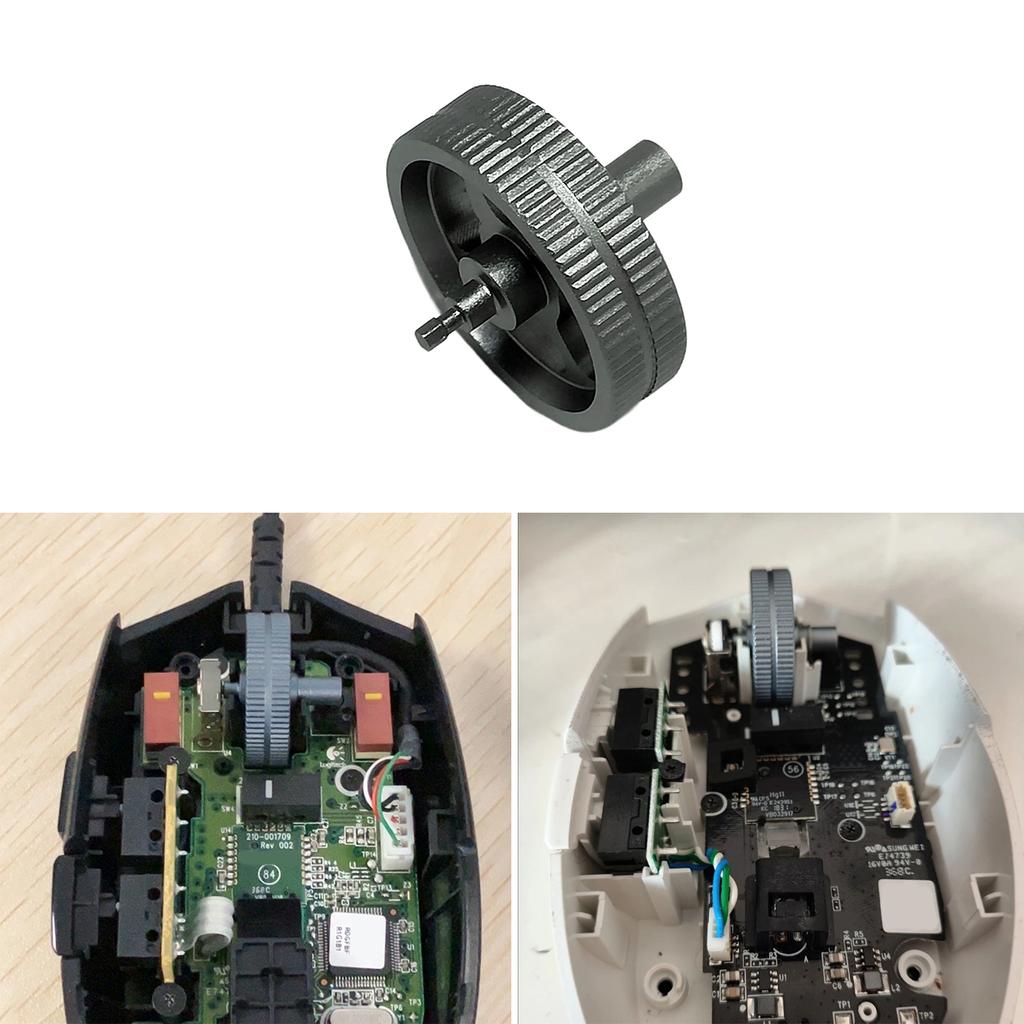 Ролики мыши Прокрутка CNC Металлическая мышь Шкив Колесо Замена для G102 G304 G305 Мышь Ремонт Часть