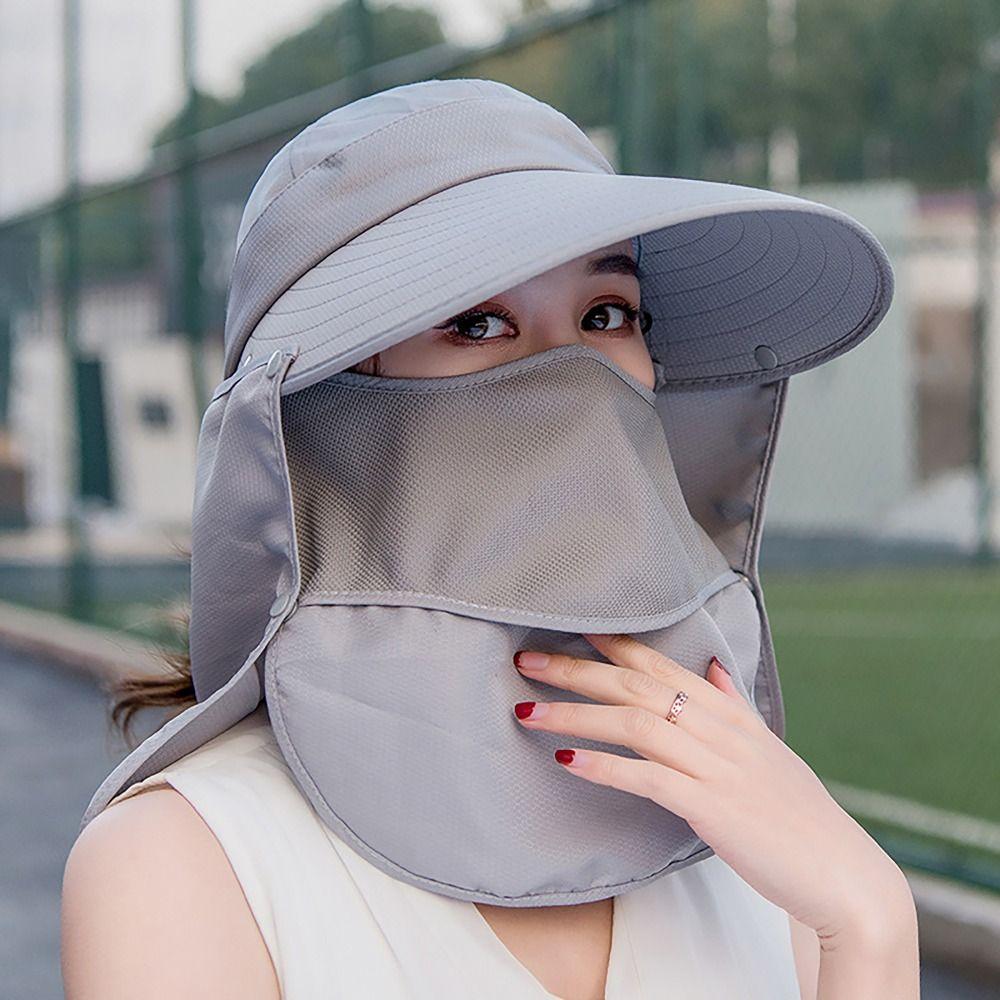 Anti-uv Tea Picking Cap UV Protection Shade Hat Breathable Beach Cap Summer